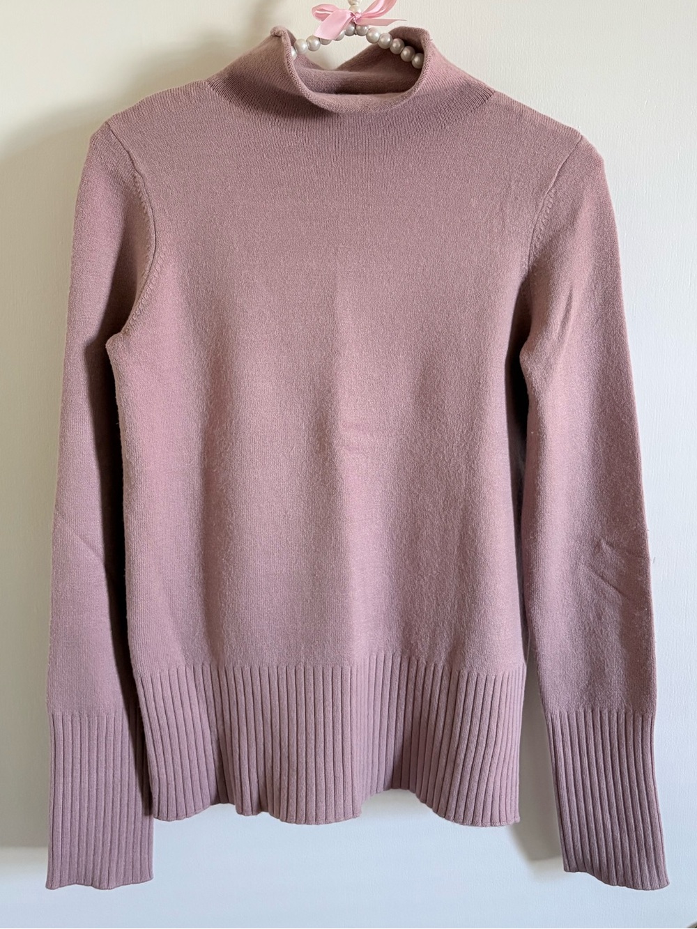 French Connection Mock-neck Blush Purple Sweater size XS